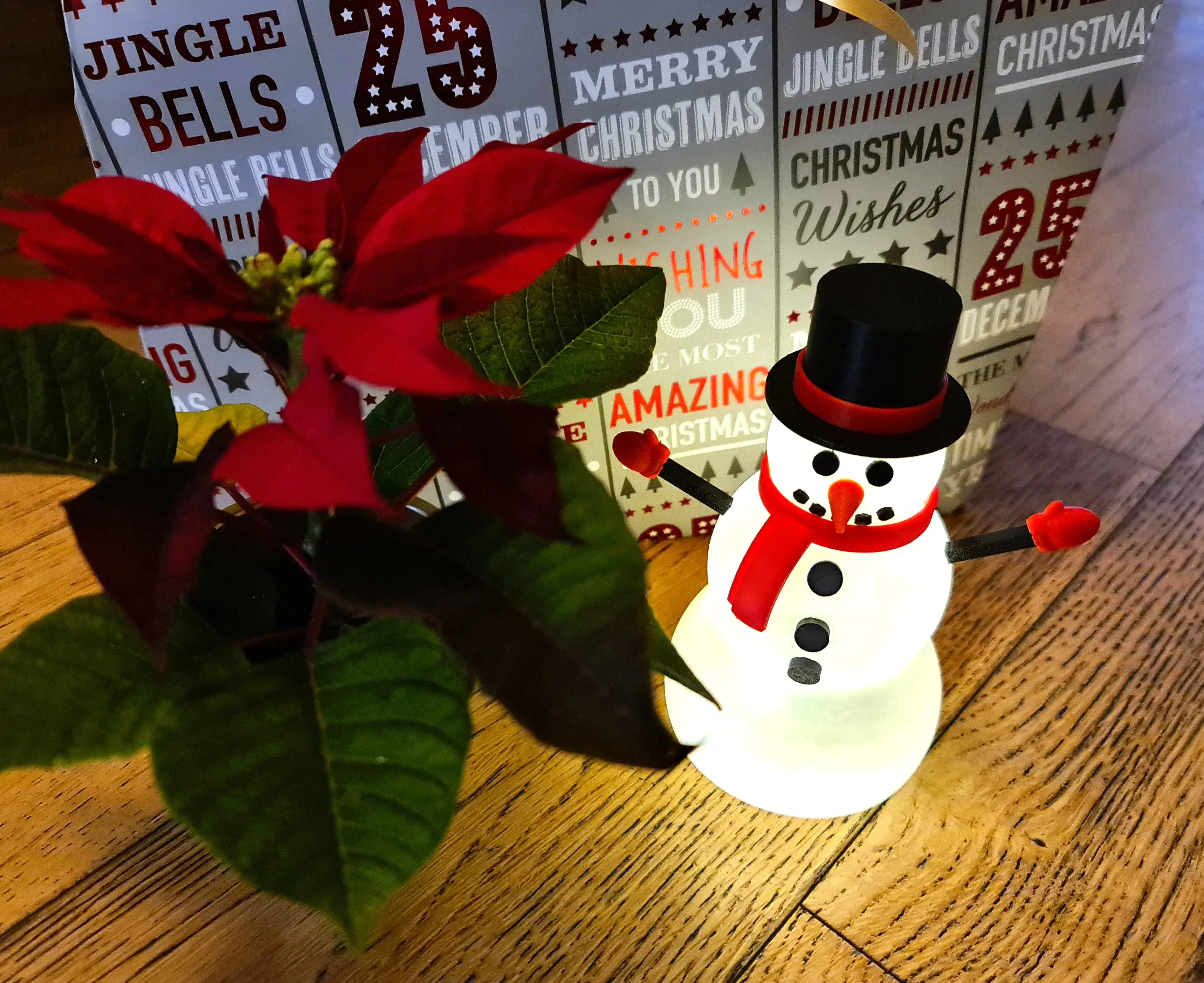 Mr Frosty Snowman Christmas Decoration LED Lamp or Tealight