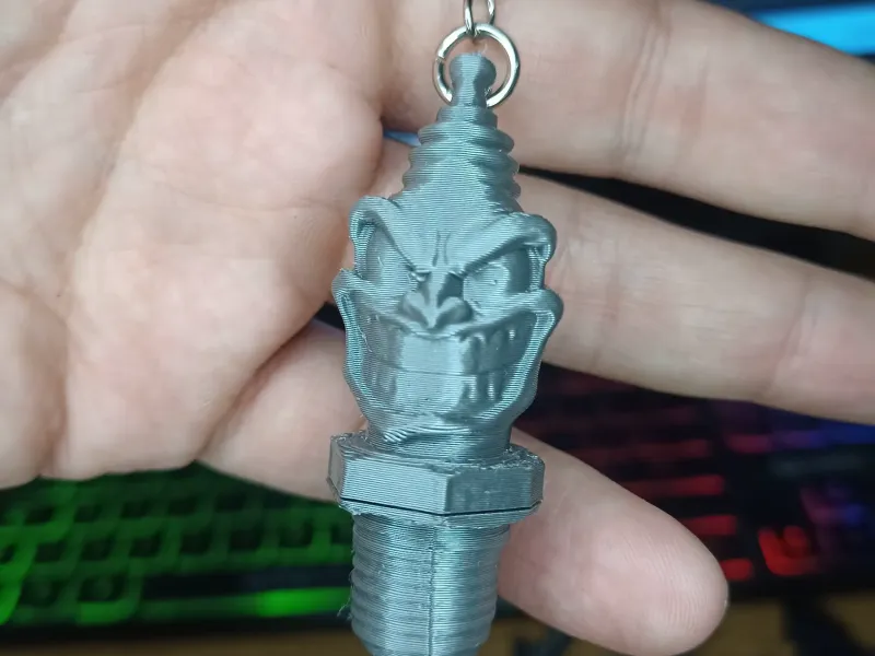 BUJIA - SPARK PLUG KEYCHAIN.