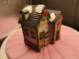 christmas village  SANTAS WORKSHOP with openings for lights-6