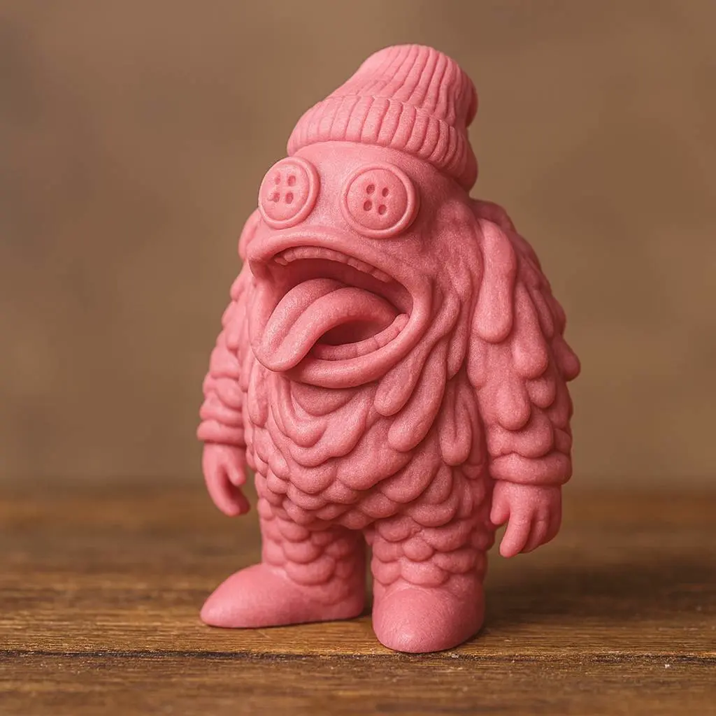Goo Monster with Beanie – Cute Creepy Blob Creature