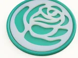 SOTTOBICCHIERE CON INTARSIO DI ROSE-0