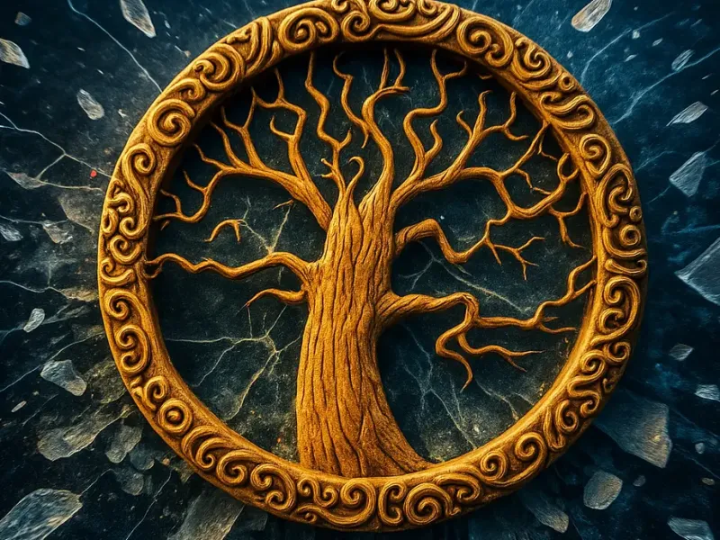 [V12] Tree of life symbol. Celtic style