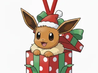 eevee christmas pendant