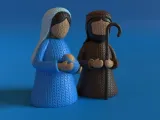 KNITTED CHRISTMAS CRIB-1