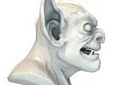 Dark Gargoyle Head Sculpture – Fantasy Monster Model-6