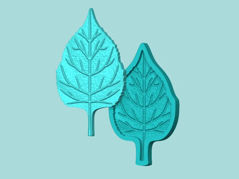 Feuille de tournesol 01 - Fabricant de moules en silicone - Gabarit