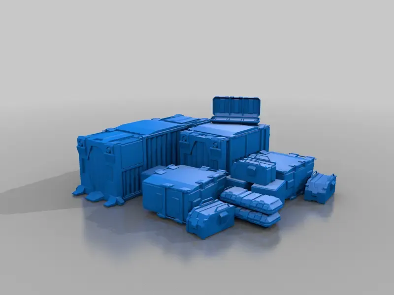 containere de marfă - scifi - teren