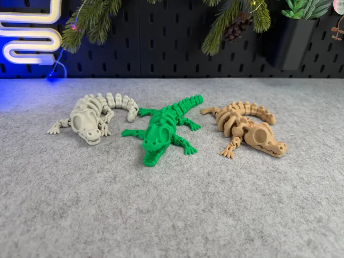 Articulated Skeleton Crocodile - Toys - PLA - 3D printed product - фото 11