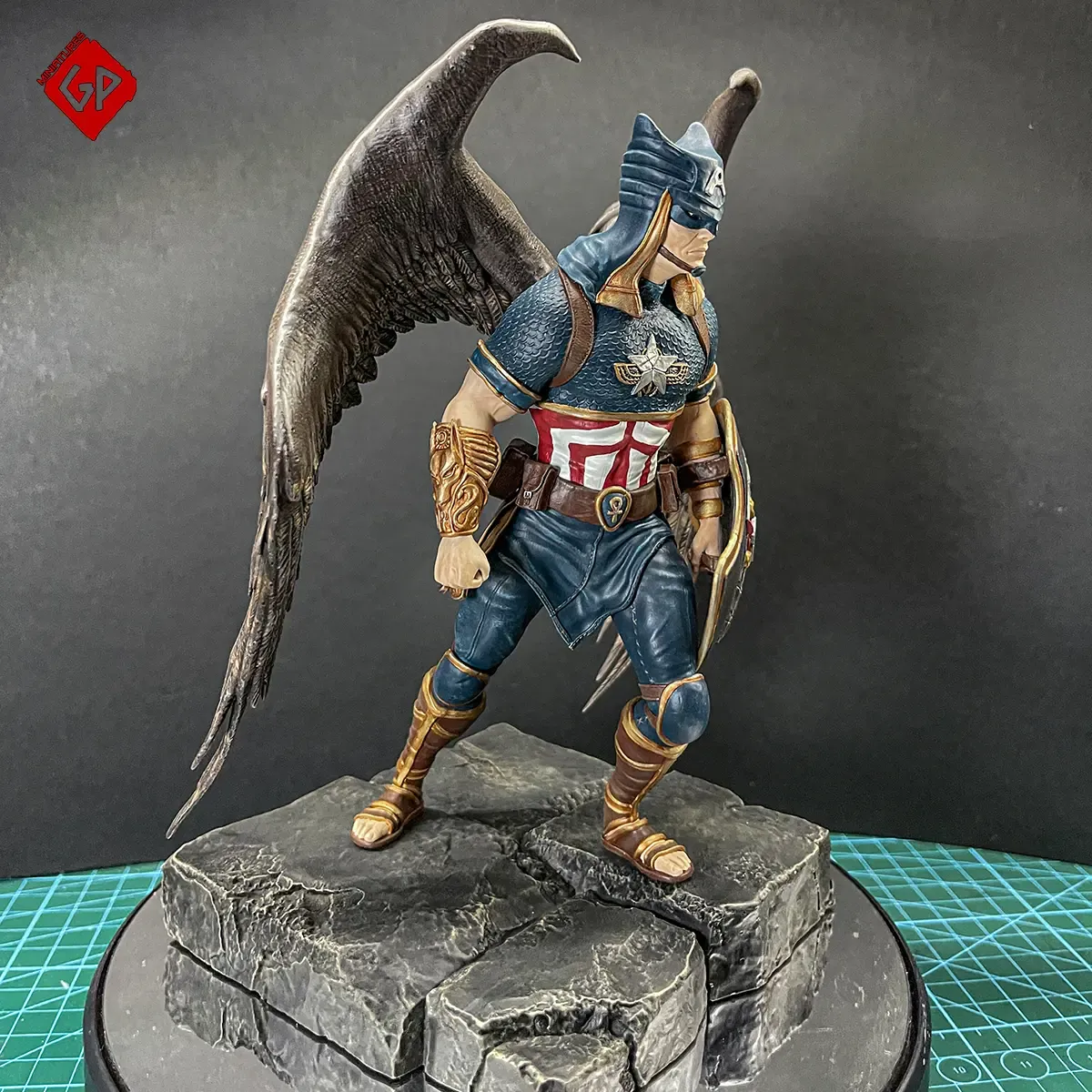 Captain America Egyptian God Themed - Ready for printing