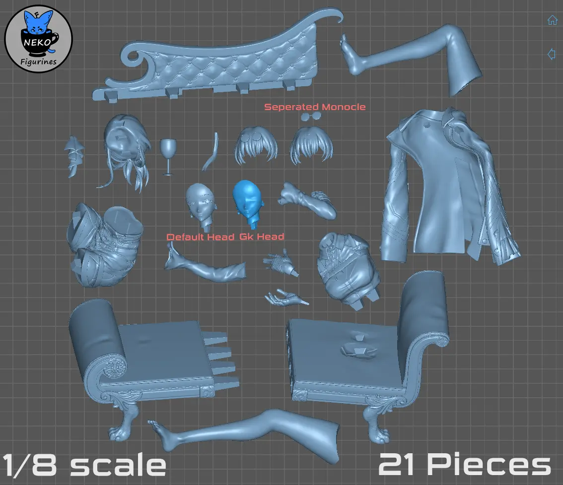 Kafka - Honkai StarRail Spielfigur für den 3D-Druck