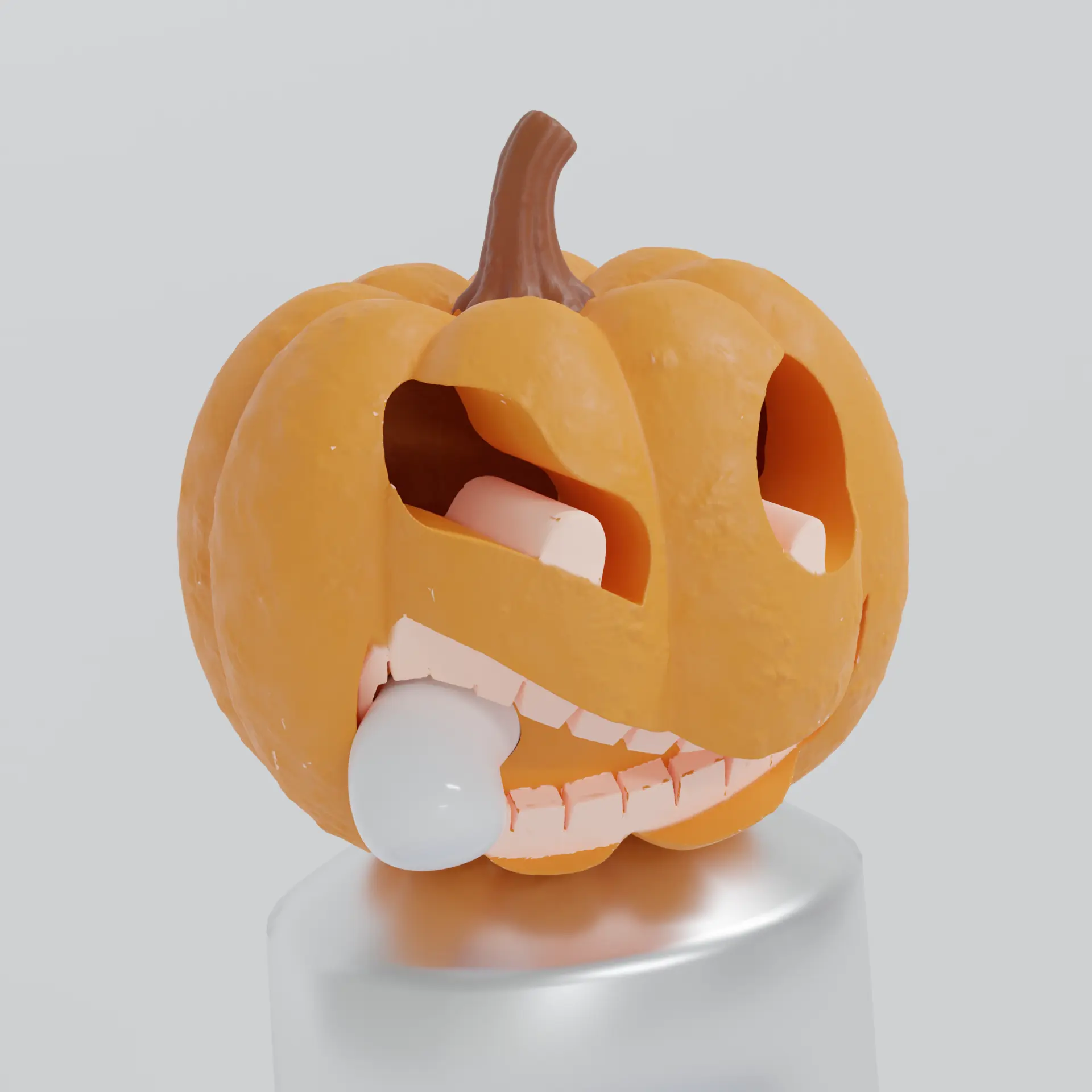 Pumpkin toothpaste cap