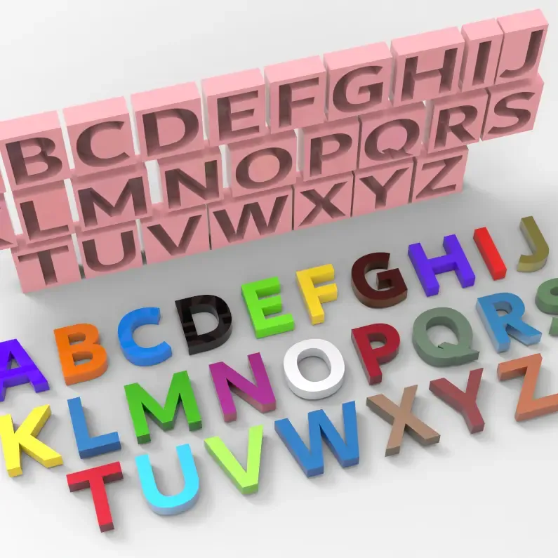 ENGLISH CAPITAL LETTERS MOLD

