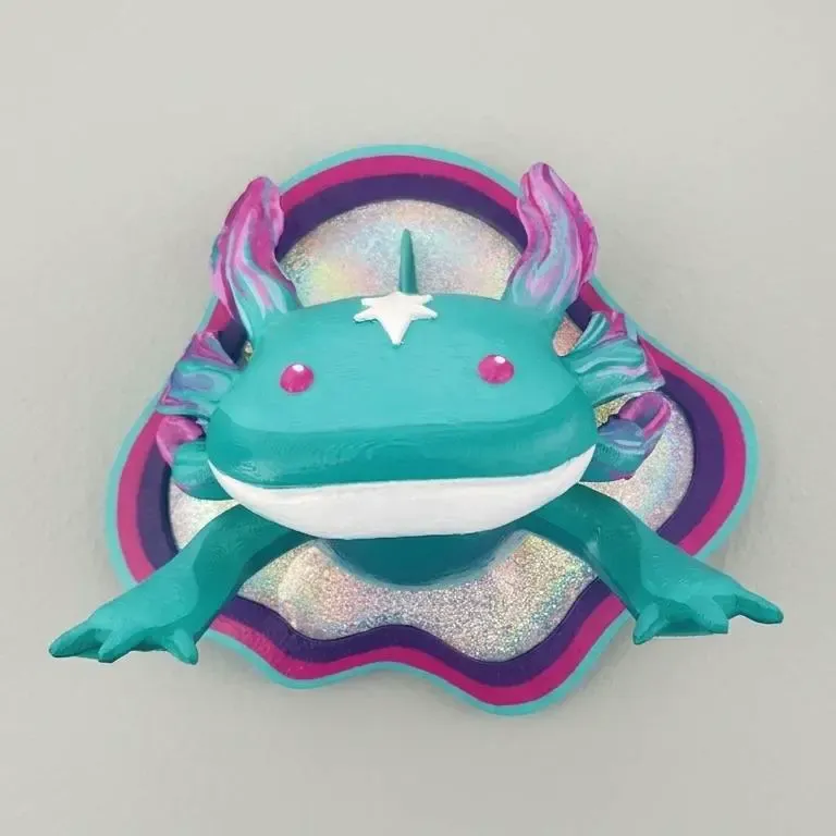 Portal Axolotl by Mocre - Wall-Mounted Decor - 3D Wall Art.