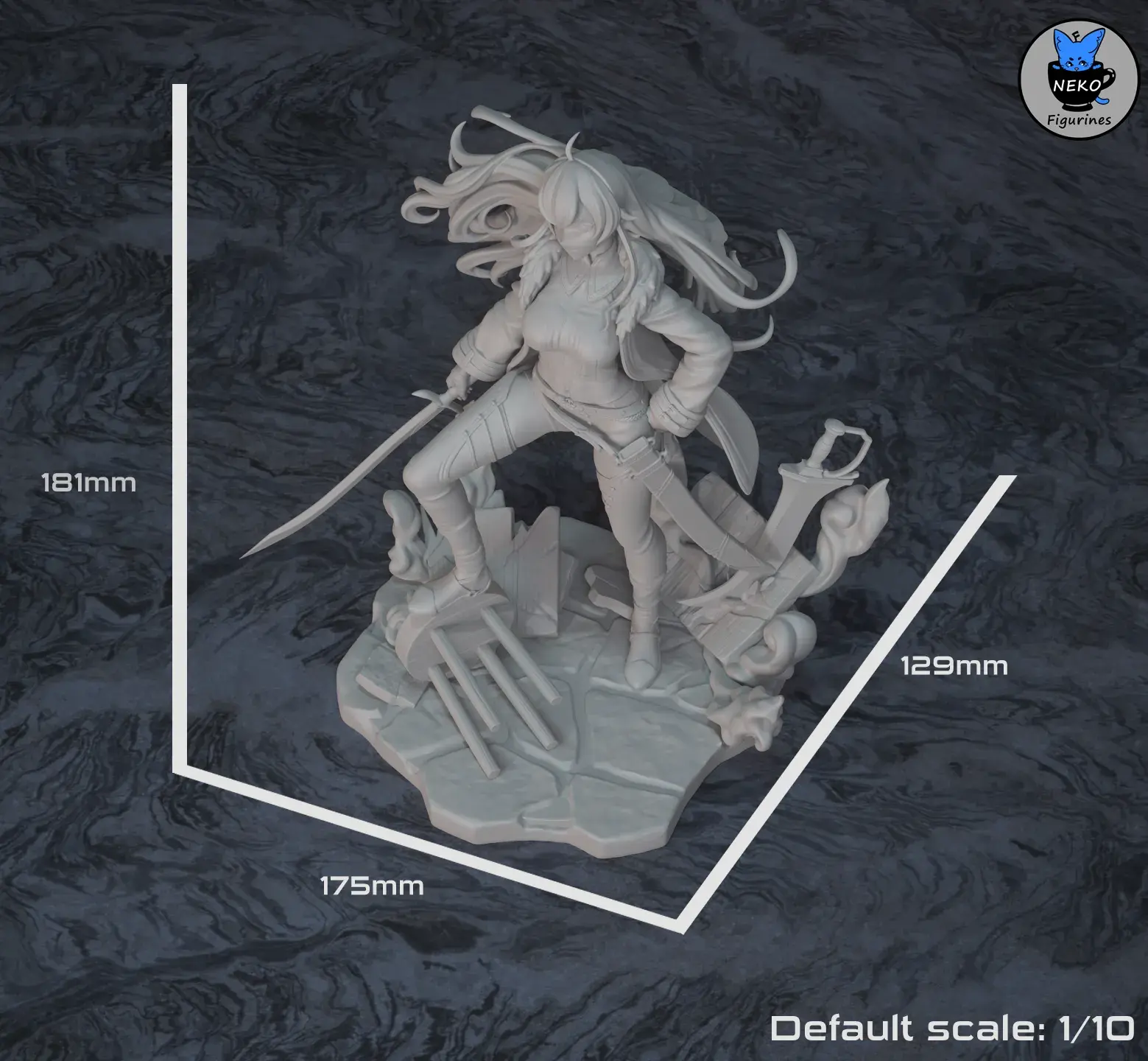 Eris Greyrat - Mushoku Tensei Anime Figurine for 3D Printing