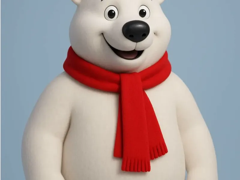 Polar Bear 00s Vintage Christmas