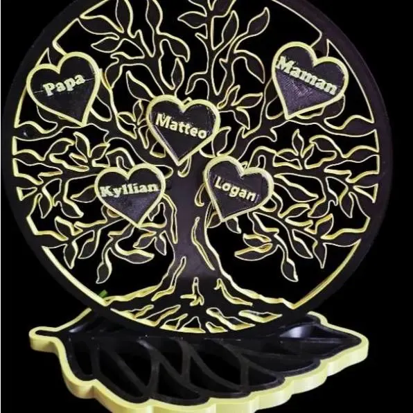 Magnifique Arbre de vie avec prénoms personnalisable