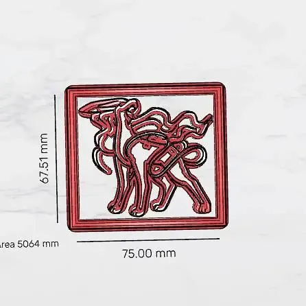 suicune cookie cutter rectangulo
