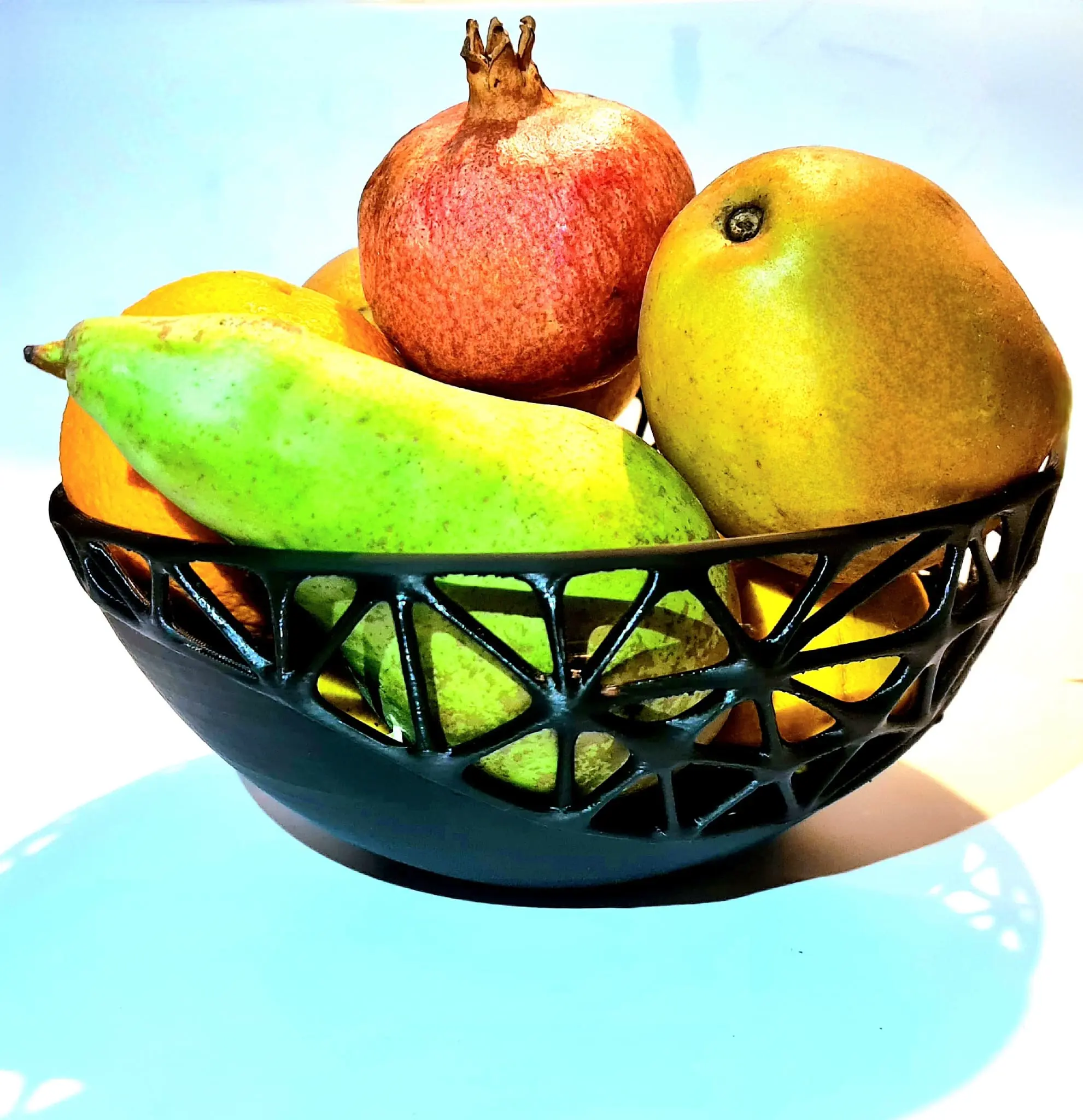 Centrotavola in vaso di frutta