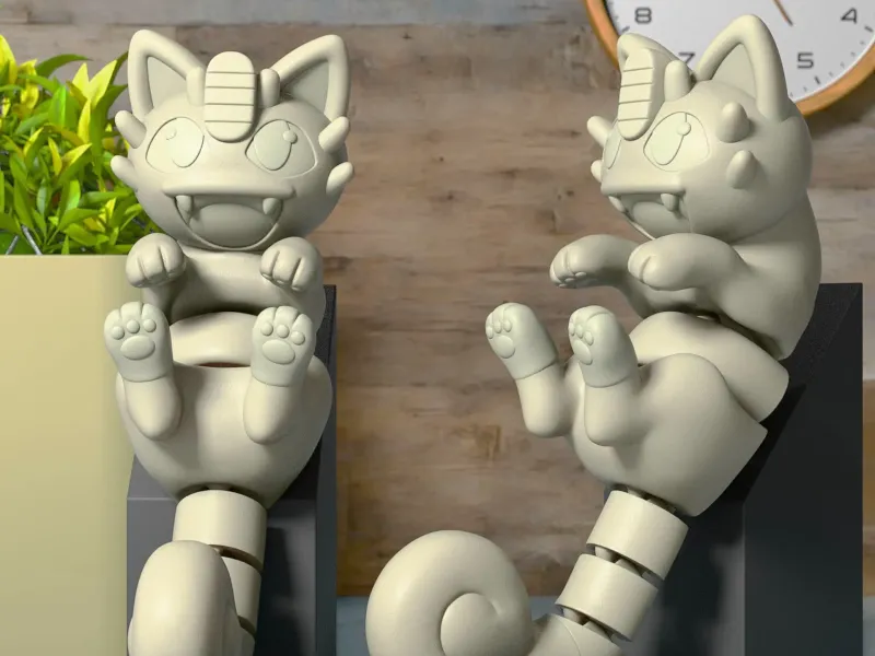 Flexi meowth Fan Art Support-less