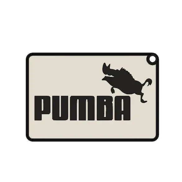 Pumba Keychain - A Playful Satire on a Classic Brand