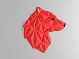 Geometric Bear head - wall design-4