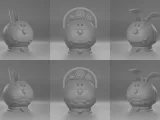 Doraemon Zombie Halloween Basket, Planter & Pencil Holder-1