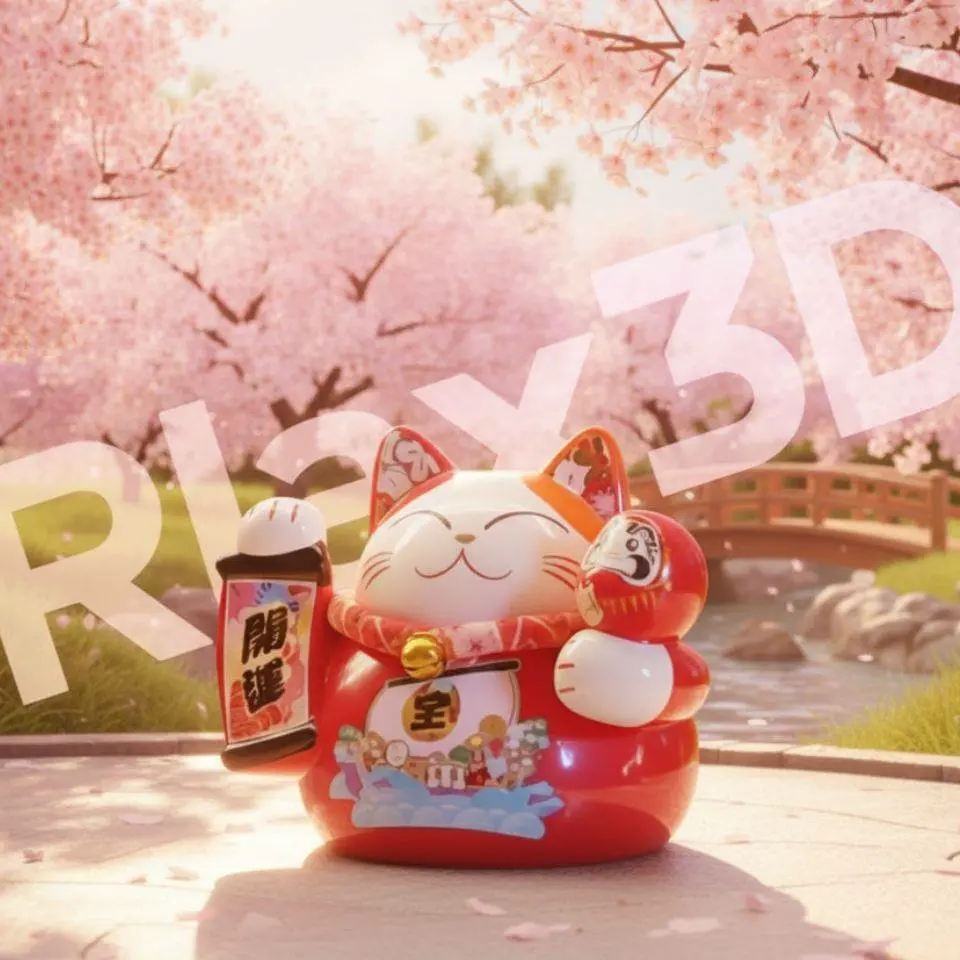 Lucky Cat for drawing or paint