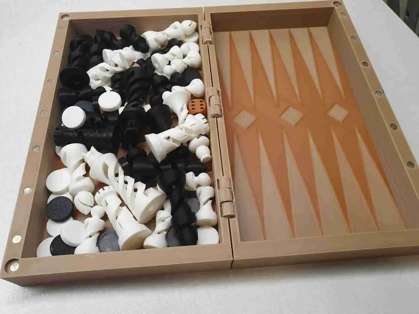 backgammon, checkers & chess board