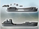 Large modern cargo ship with central cargo hold (7) - miniat-1