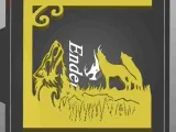 hanging deco with wall bracket wolves-3