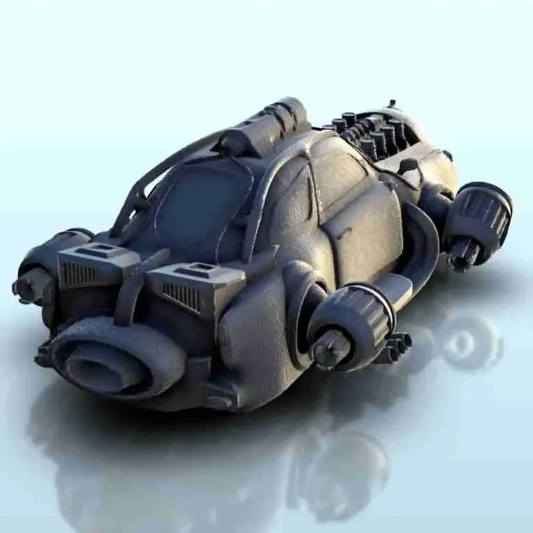 SF flying car 25 - sci-fi science fiction future 40k legion