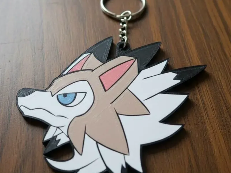 Keychain - Lycanroc Midday Form - stl/3mf