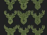 Decorative Deer Head SVG Bundle | 9 Antler Designs | CNC-6