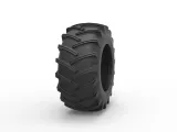 Tire of Vintage Pulling tractor Version 2 Scale 1:25-3