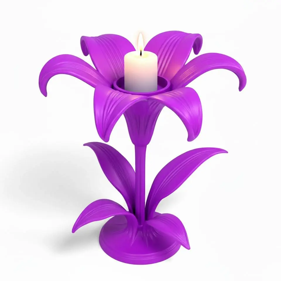 Flower candle holder 2