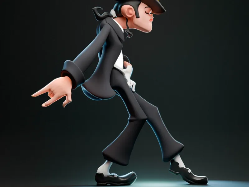 Michael Jackson Cartoon Figurine