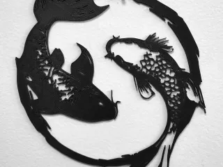 Koi fish wallart