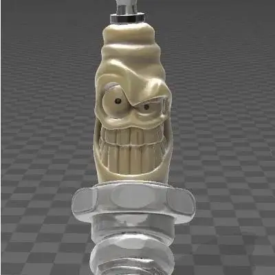 angry spark plug /bougie en colère