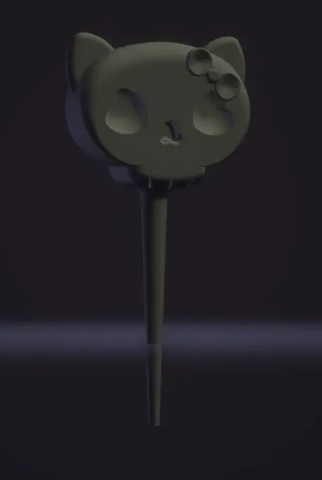 Hello Kitty Skull Cupcake Decoration for Halloween