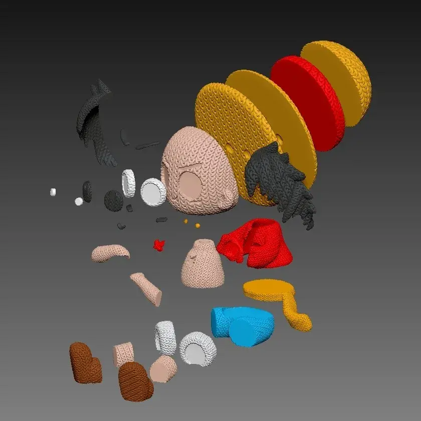 Luffy Crochet - Knitted - Multiparts