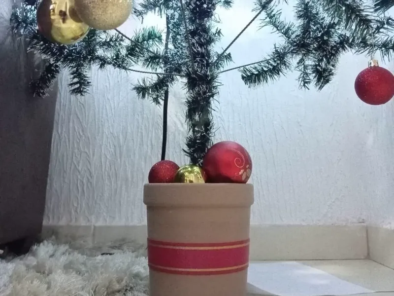 VASO PARA ARVORE DE NATAL