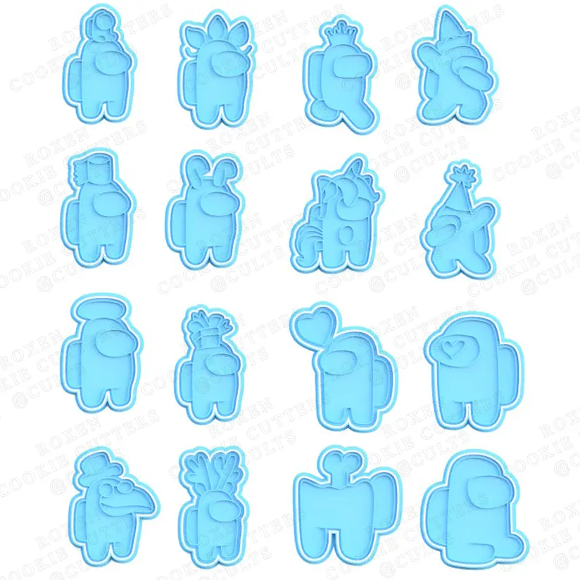 Among Us cookie cutter set of 16