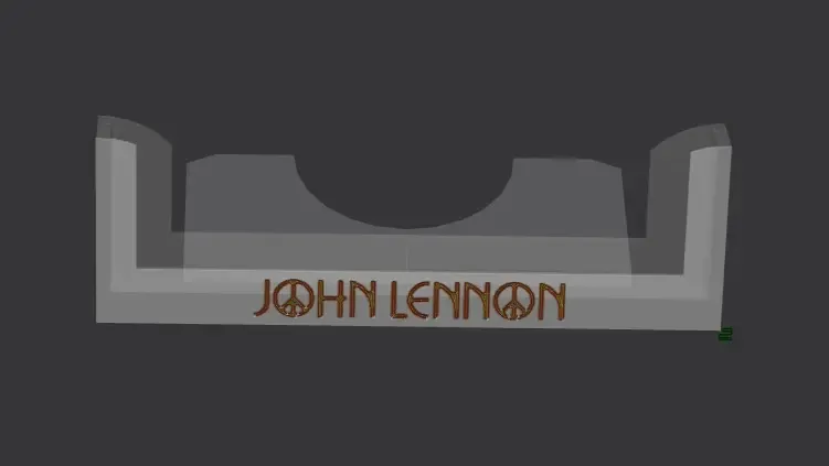 3MF COLOR Audio CD holder John Lennon, (the Beatles)