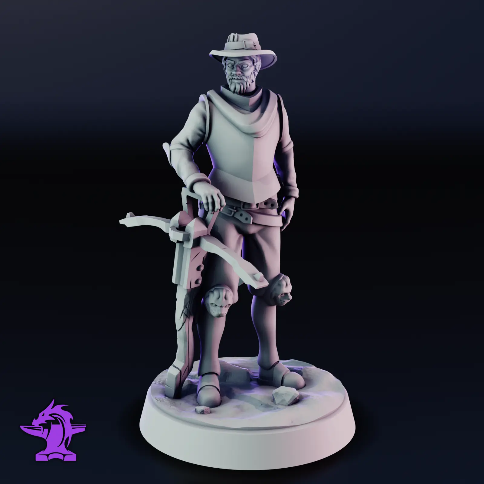 Hunter 32mm Miniature | RPG Mini for Tabletop Games