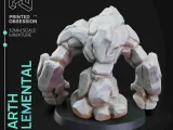 Elémentaire de la terre - DND Miniature - Echelle 32mm - PRESUPPORTED-3