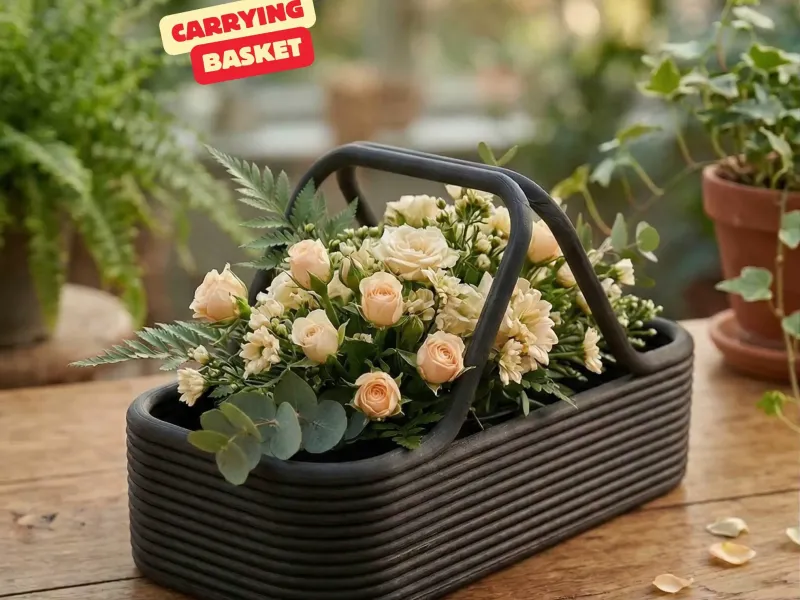 CESTA PORTAPLANTAS