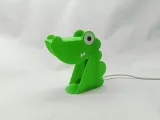 Quick-Print Origami Crocodile Night Lamp Ornament-5