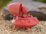 FLYING SAUCER WITH ALIEN-8