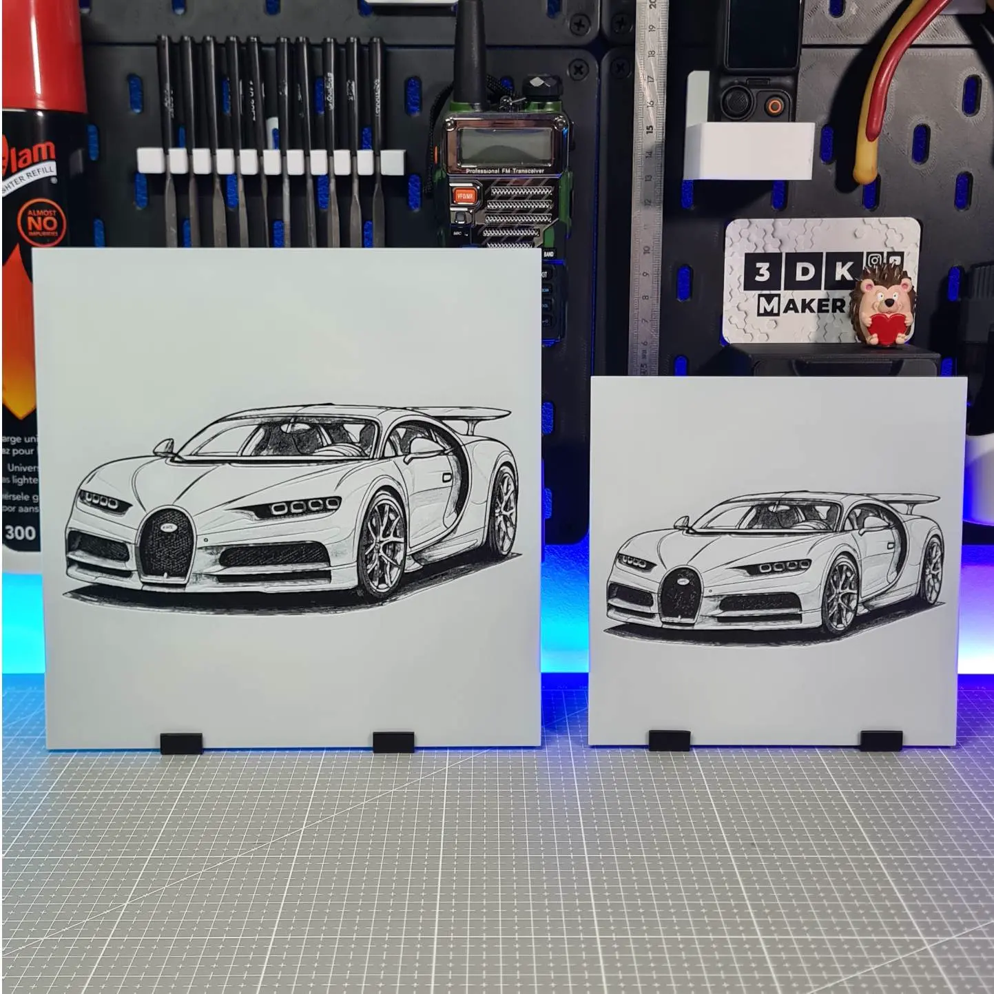Bugatti Chiron – Hueforge – 3 Colors