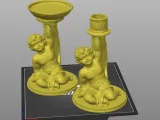 cherub candle stick holder-5